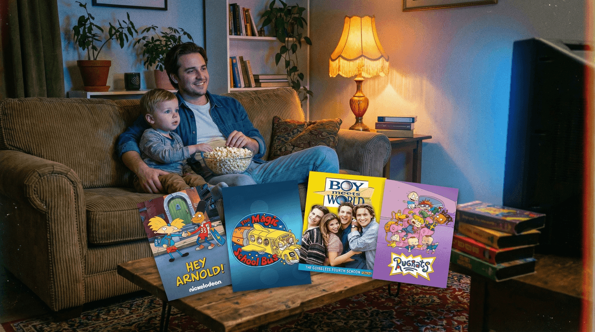 Illustration for 90s TV Worth Rewatching with Your Kids: Nostalgia Meets Modern Parenting