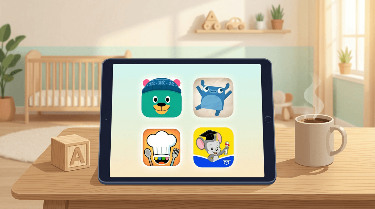 Illustration for 8 Ad-Free Educational Apps for 3-Year-Olds (No Pop-ups)