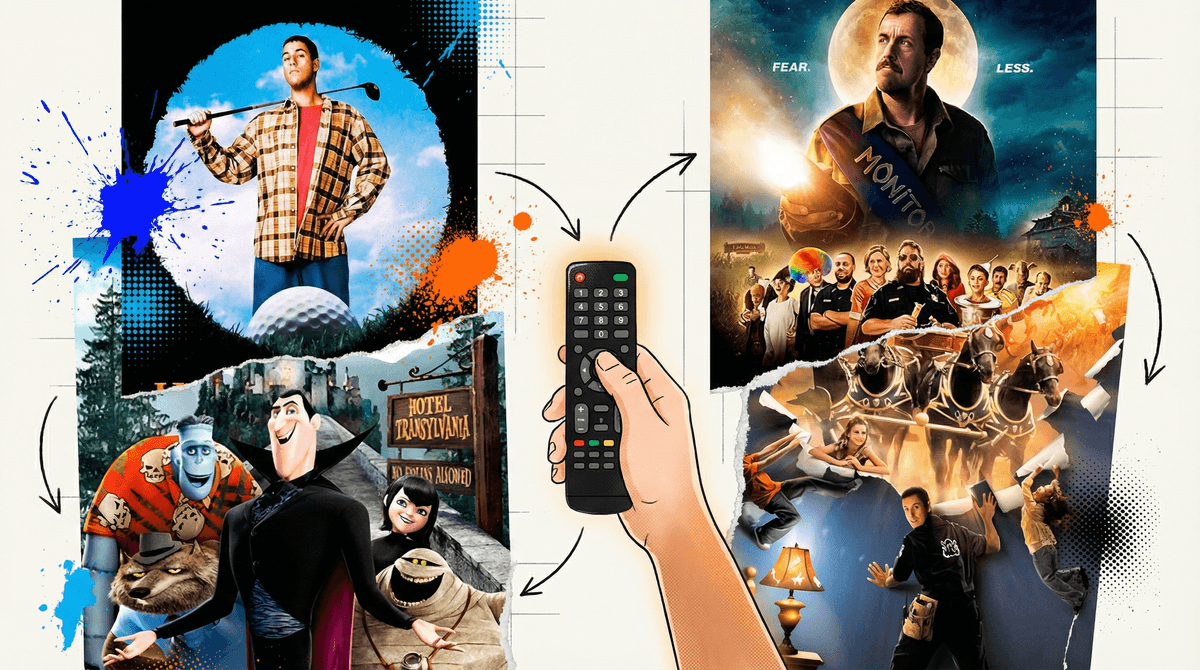 Illustration for 10 Best Adam Sandler Movies for Kids: PG & Family Rated