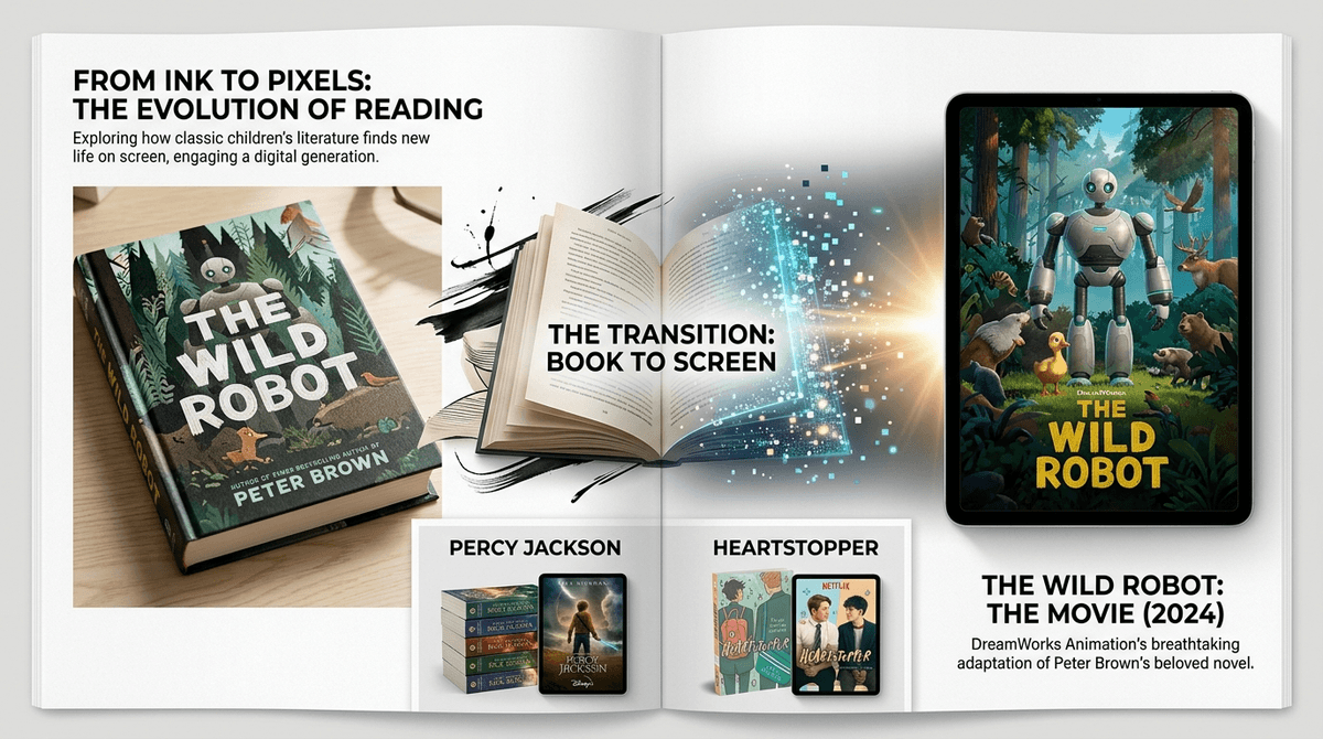 Illustration for From the Page to the Pixels: Why the Movie Version Isn't Always 'Mid'
