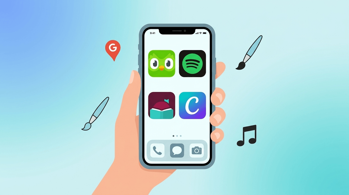 Illustration for The First-Phone Starter Pack: Apps That Won't Overwhelm New Users