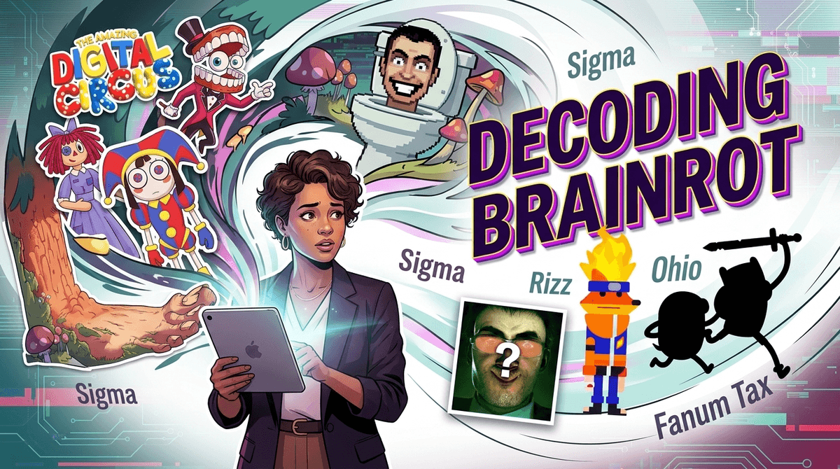 Illustration for Is it Comedy or Chaos? Decoding Your Kid’s 'Brainrot' and the 2026 Meme Reset