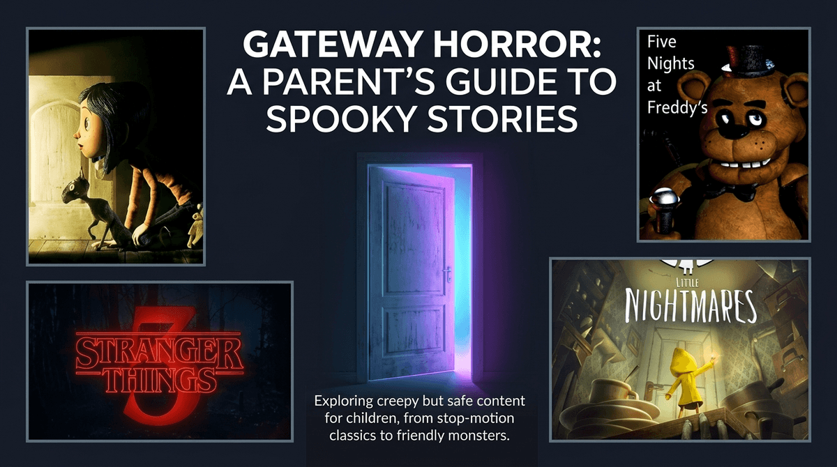 Illustration for From FNAF to Analog Horror: A Parent’s Guide to Age-Appropriate Scares