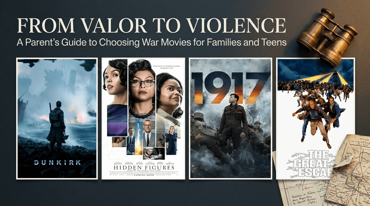 From Valor to Violence: Navigating War and History Movies by Age