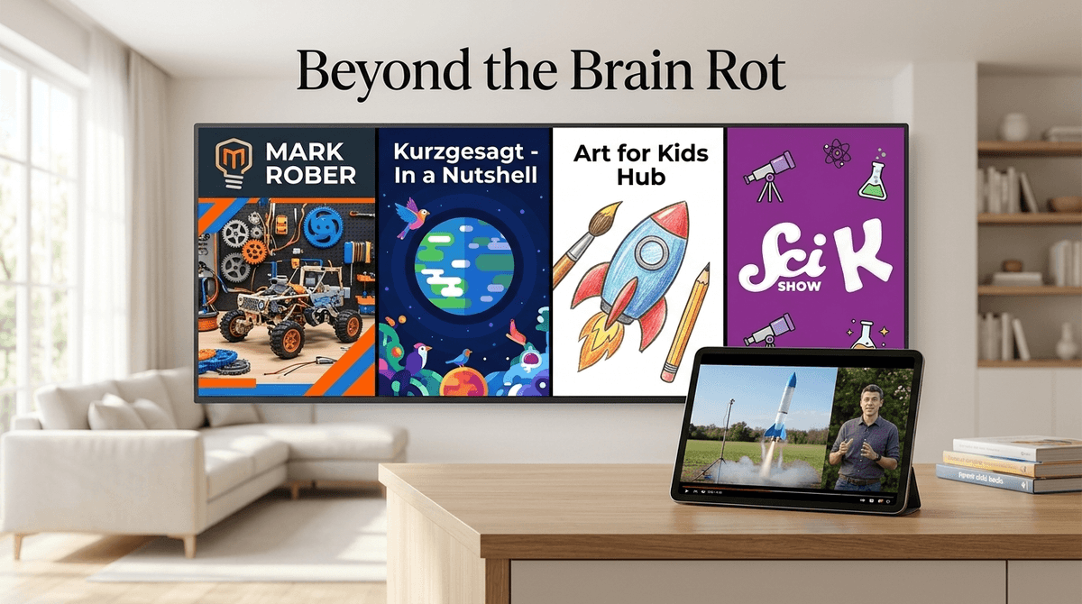 Illustration for Beyond the Brain Rot: The Best YouTube Channels for Elementary Kids