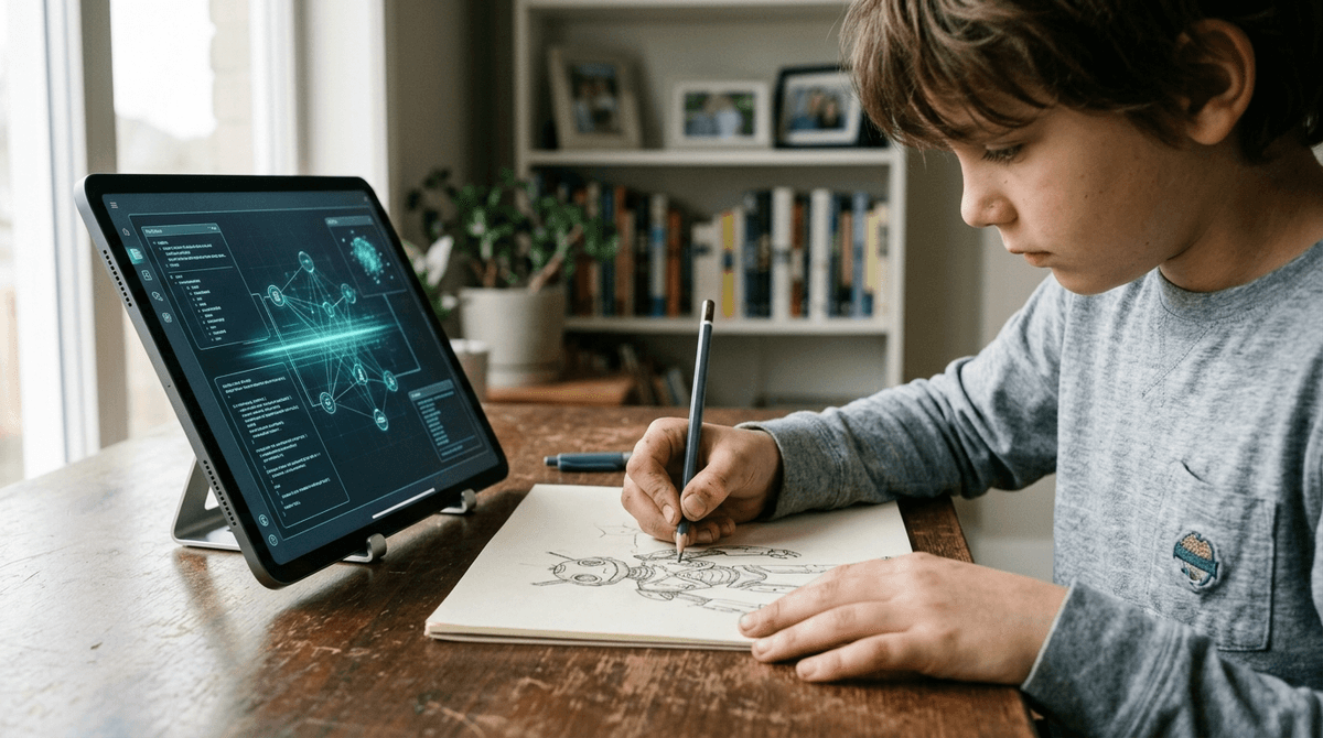 Illustration for Screenwise guide: AI Uses Childrens Drawings and Stories to Screen for Trauma