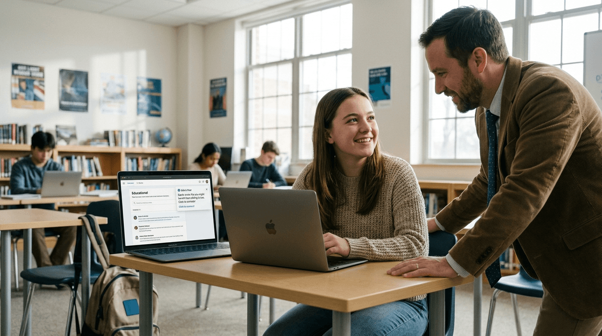 Illustration for Effective Educational AI Acts as a Bridge to Human Relationships