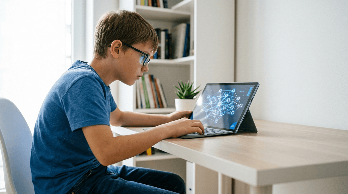 Illustration for AI Tutors Are Entering Kids' Games but Long-term Learning Is Unproven