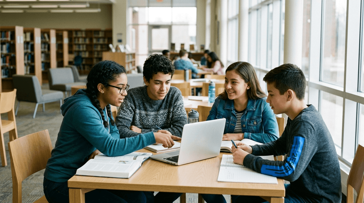 Illustration for Algorithms Can End the Drama of School Group Projects
