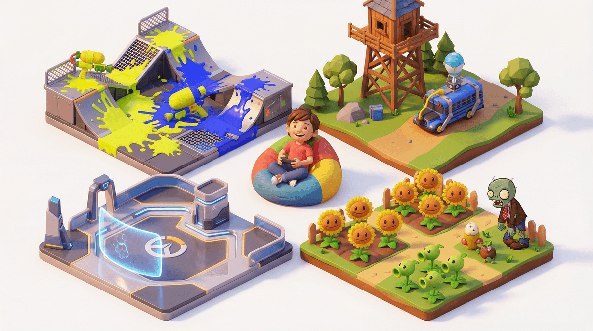 Illustration for Age-Appropriate Shooters and Team Games: Alternatives to Battlefield for 8-12 Year Olds