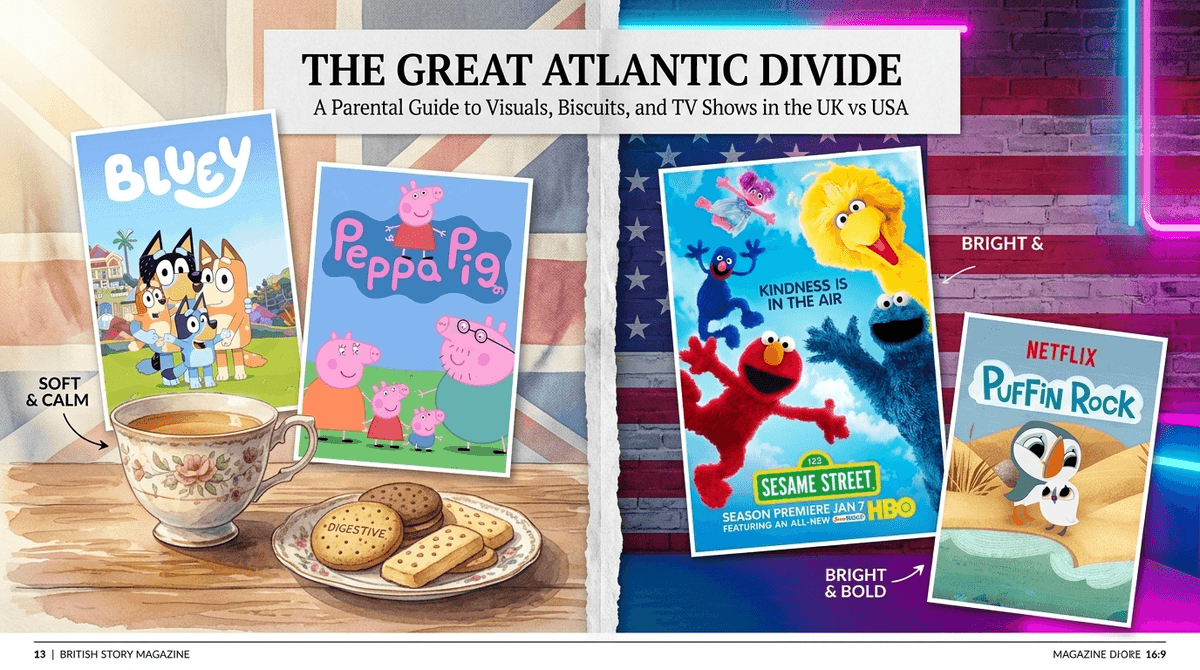 Illustration for The Peppa Effect: What You’re Missing in the American vs. British Kids’ TV Divide