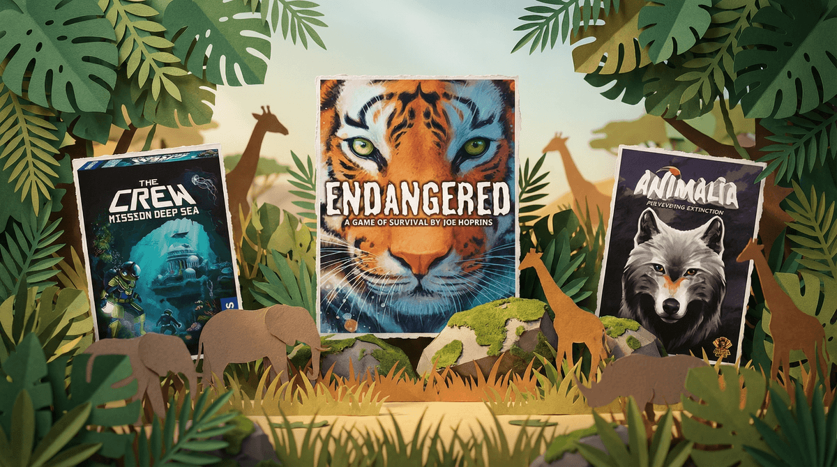 Illustration for Animalia: A Family Card Game About Conservation
