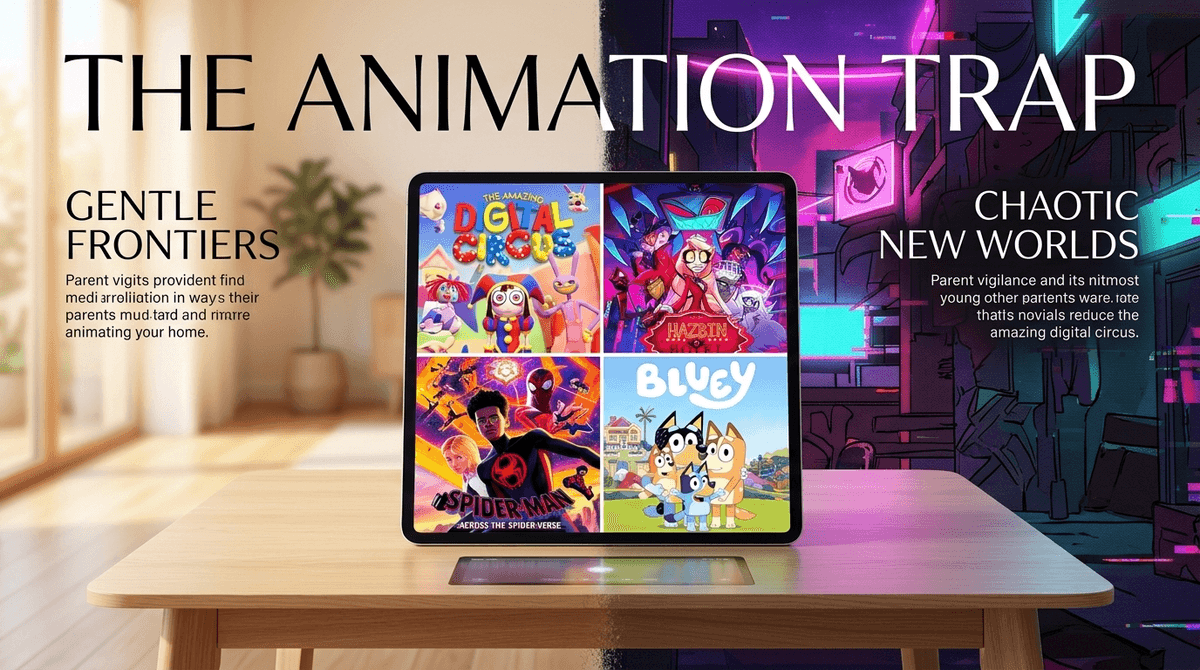 Illustration for The Animation Trap: Navigating Adult Humor and Mature Themes