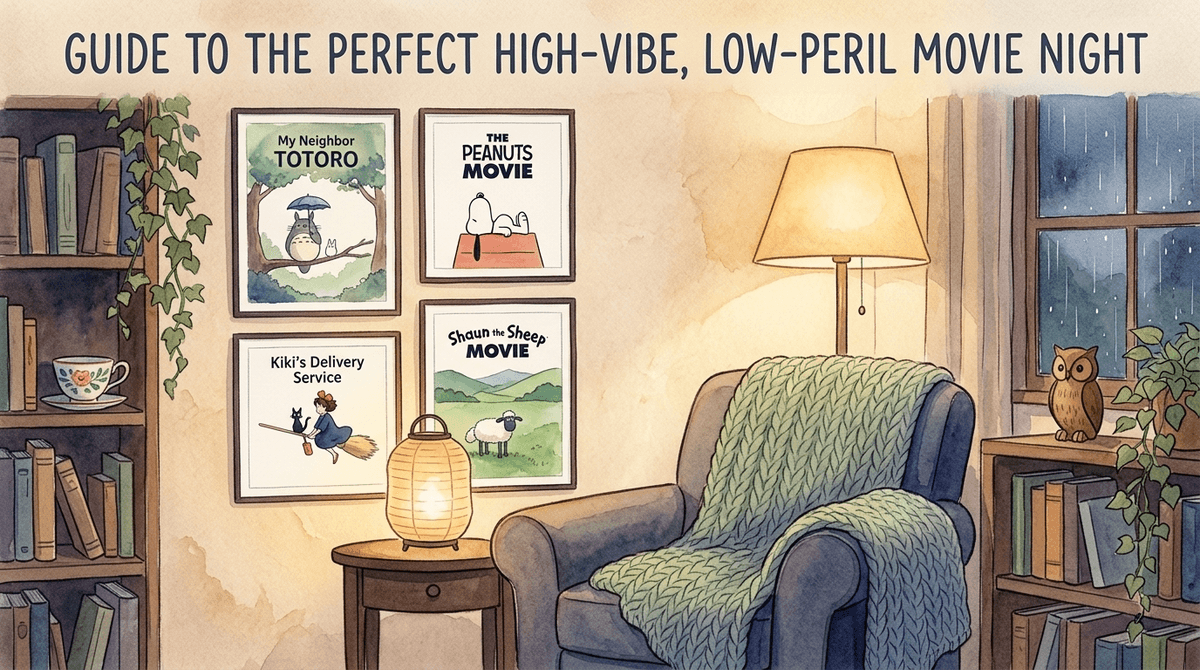 Illustration for Beyond the 'Dead Mom' Trope: Low-Stress Movies for Sensitive Kids