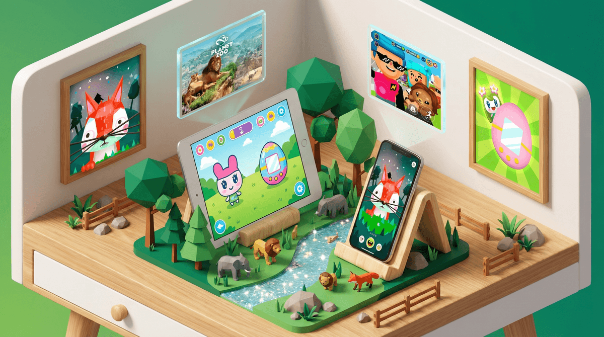 Illustration for Virtual Pets and Animal Games: Teaching Responsibility or Just Another Screen?