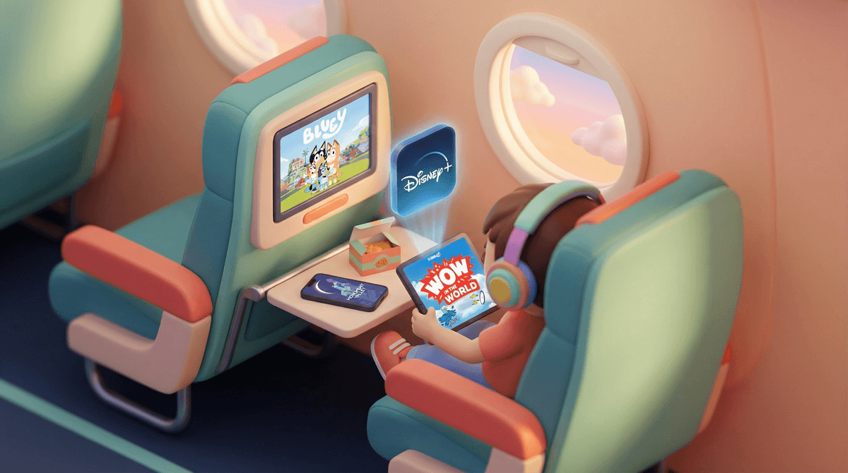 Illustration for The Essential Apps to Download Before Your Next Family Flight