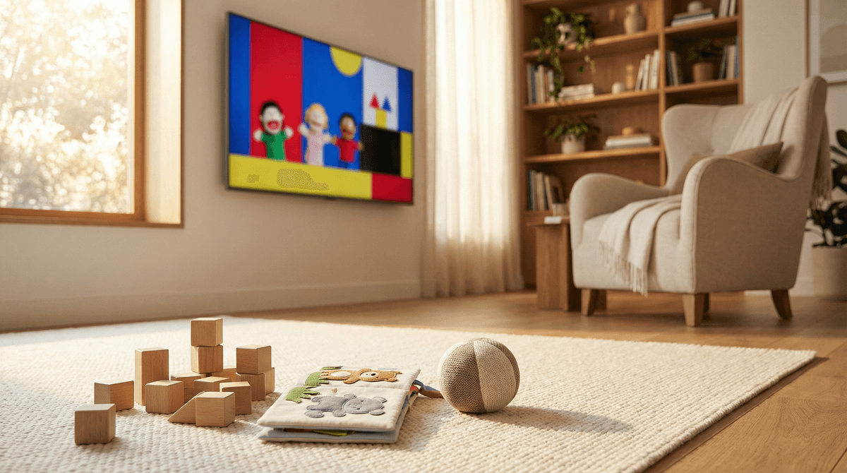 Illustration for Baby Einstein Videos vs Overstimulation Risks: What the Science Actually Says