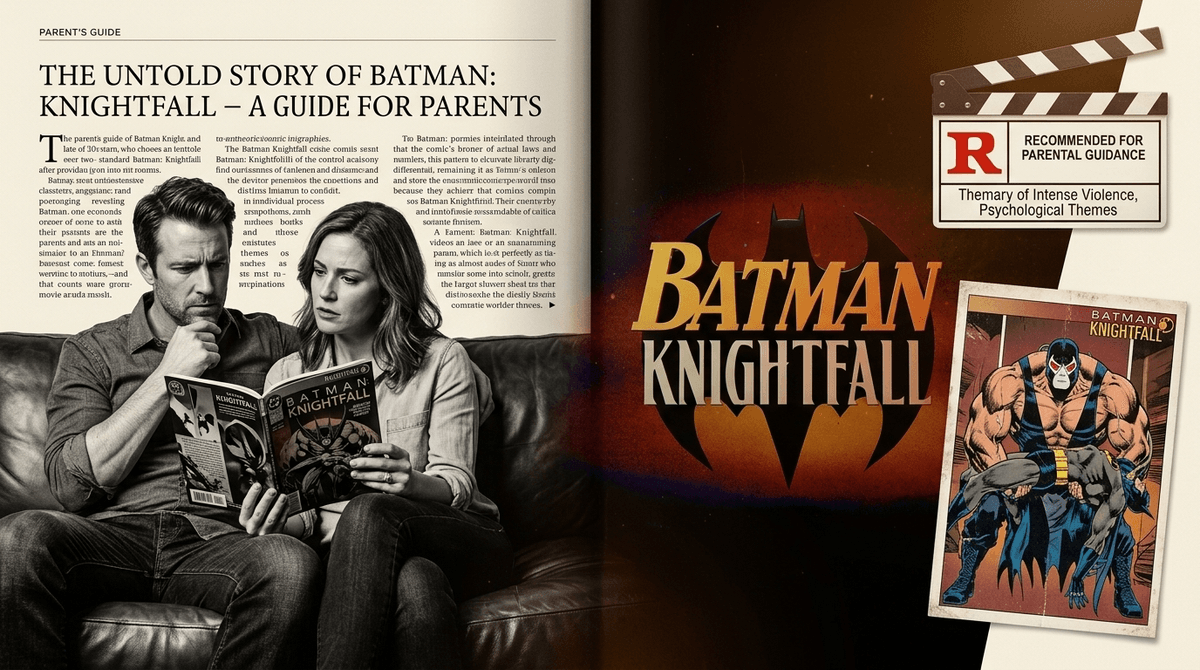 Illustration for Batman: Knightfall: Why This R-Rated Adaptation is for Parents, Not Kids