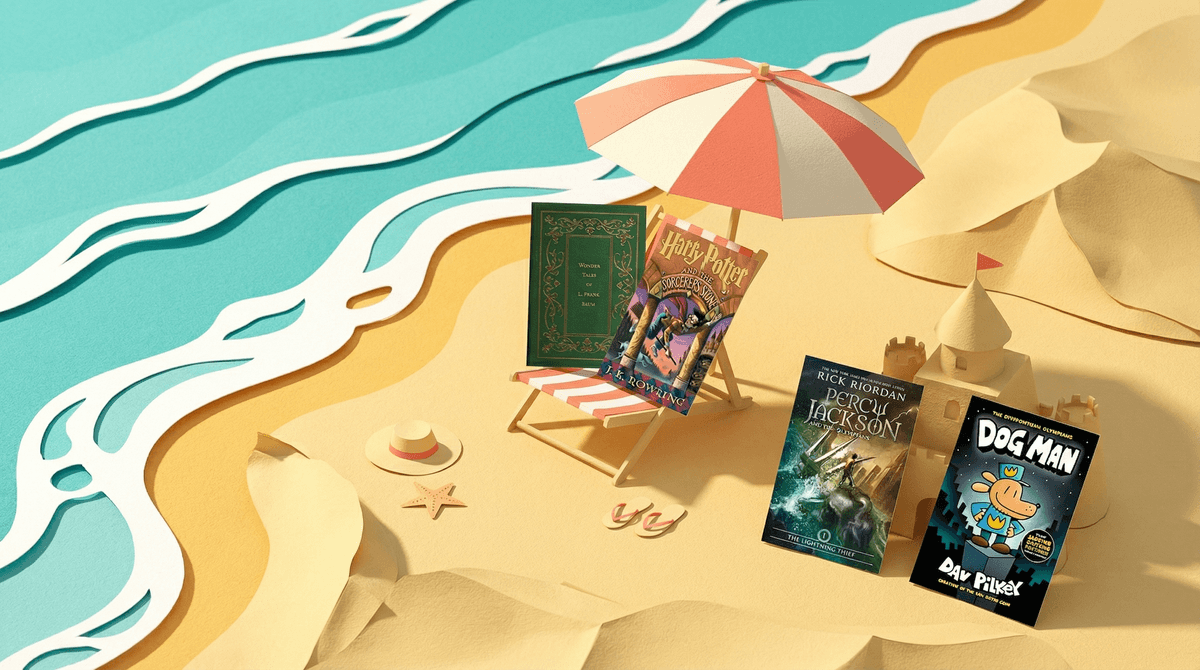 Illustration for Beach Reads for Families: Building Summer Reading Lists Everyone Will Love