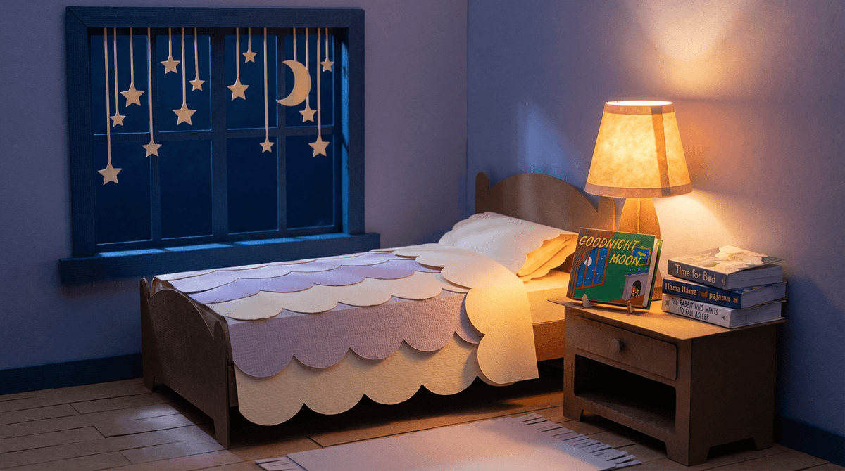 Illustration for Bedtime Books for Relaxation: Building a Wind-Down Routine That Works