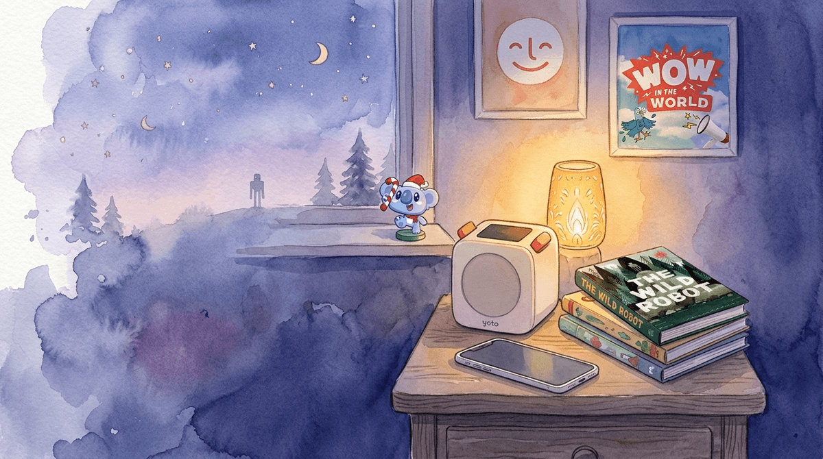 Illustration for The New Nighttime Routine: From Paperbacks to AI Bedtime Stories