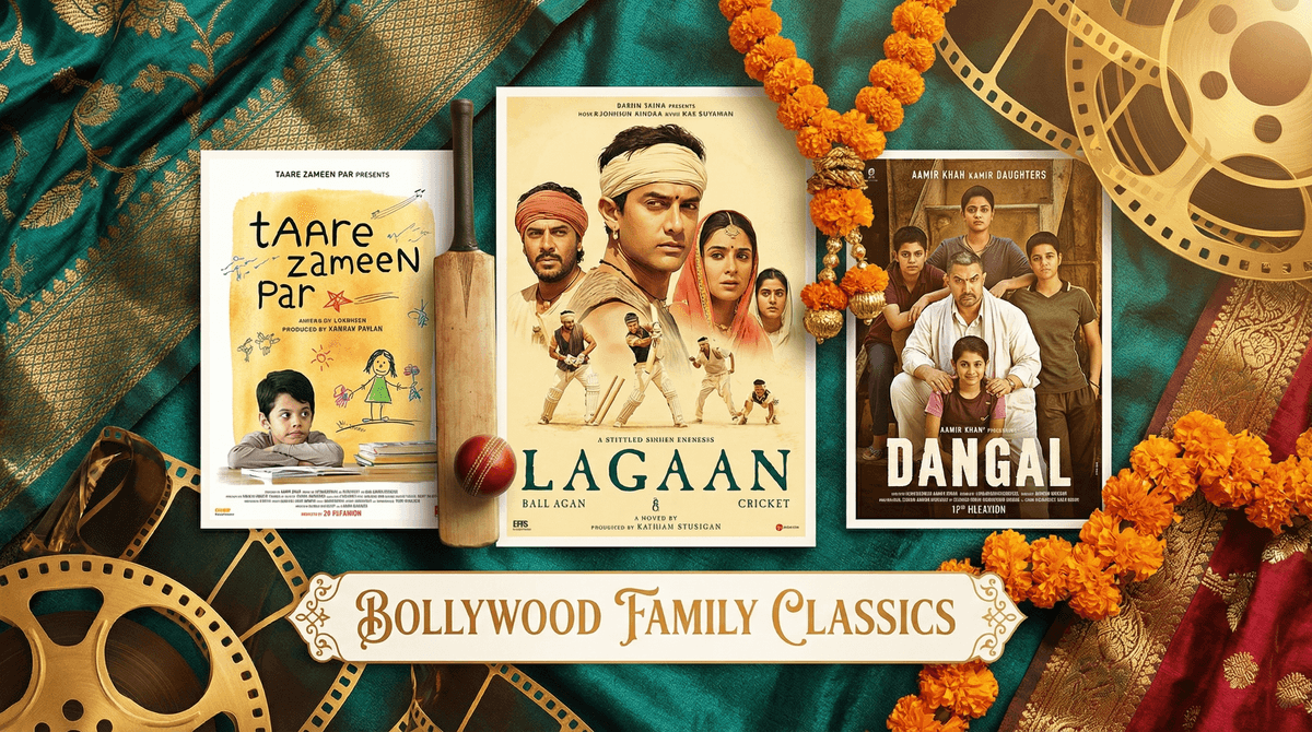 Illustration for 15 Best Bollywood Family Movies: Rated by Age Appropriateness