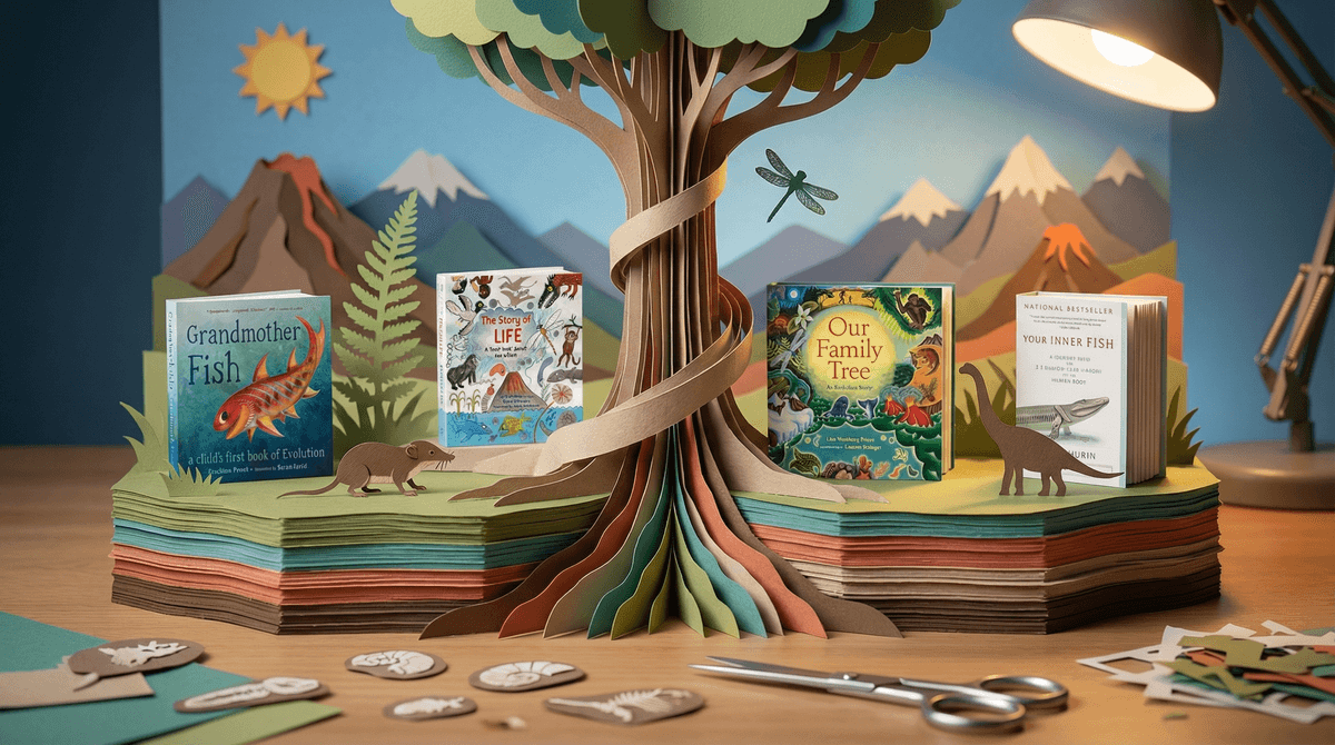 Illustration for Best Books About Evolution: Building Your Family's Science Library