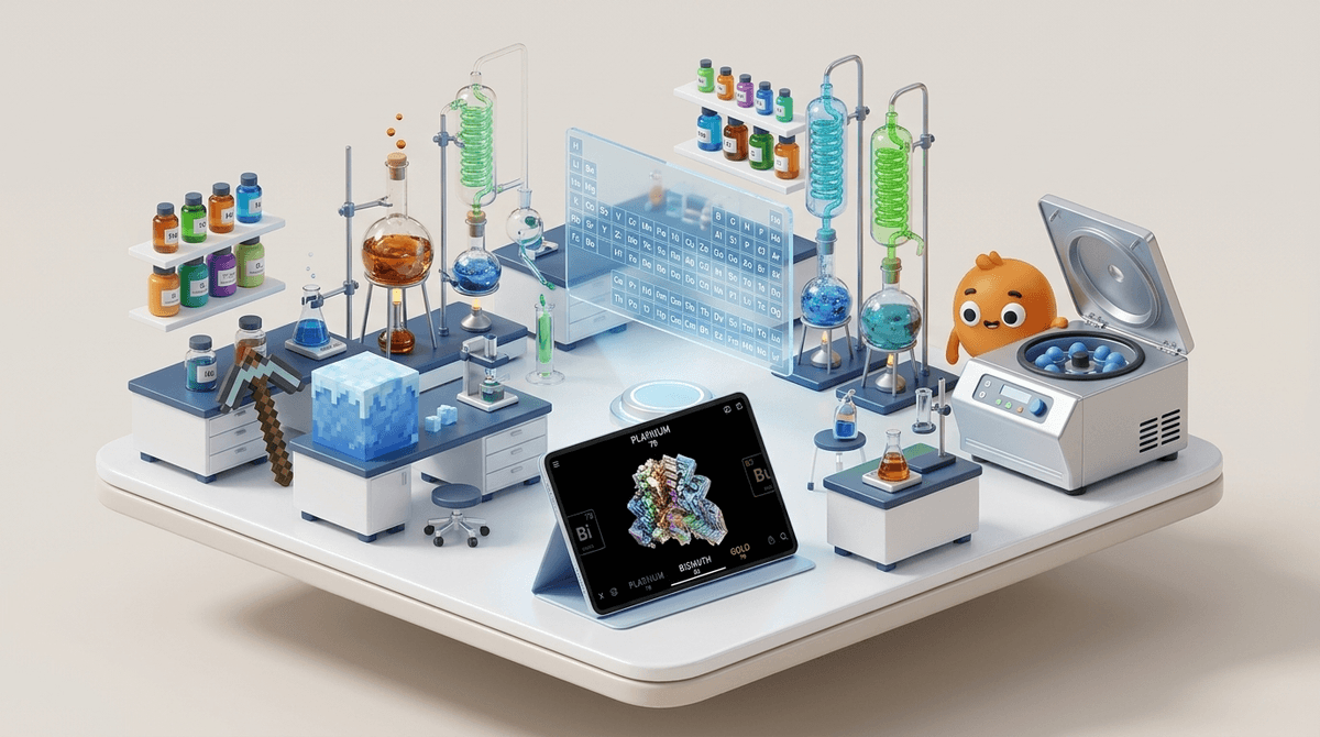 Illustration for 8 Best Chemistry Games for Kids to Learn Mixing Chemicals