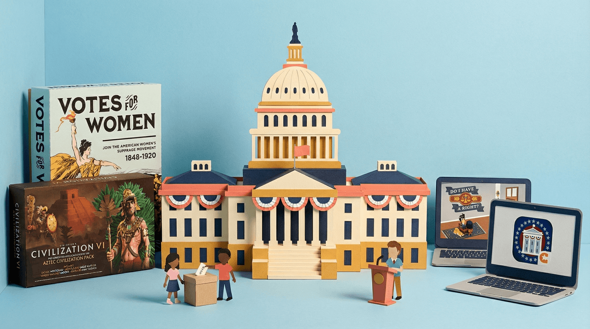 Illustration for 7 Best Civics Games to Teach Kids About Government