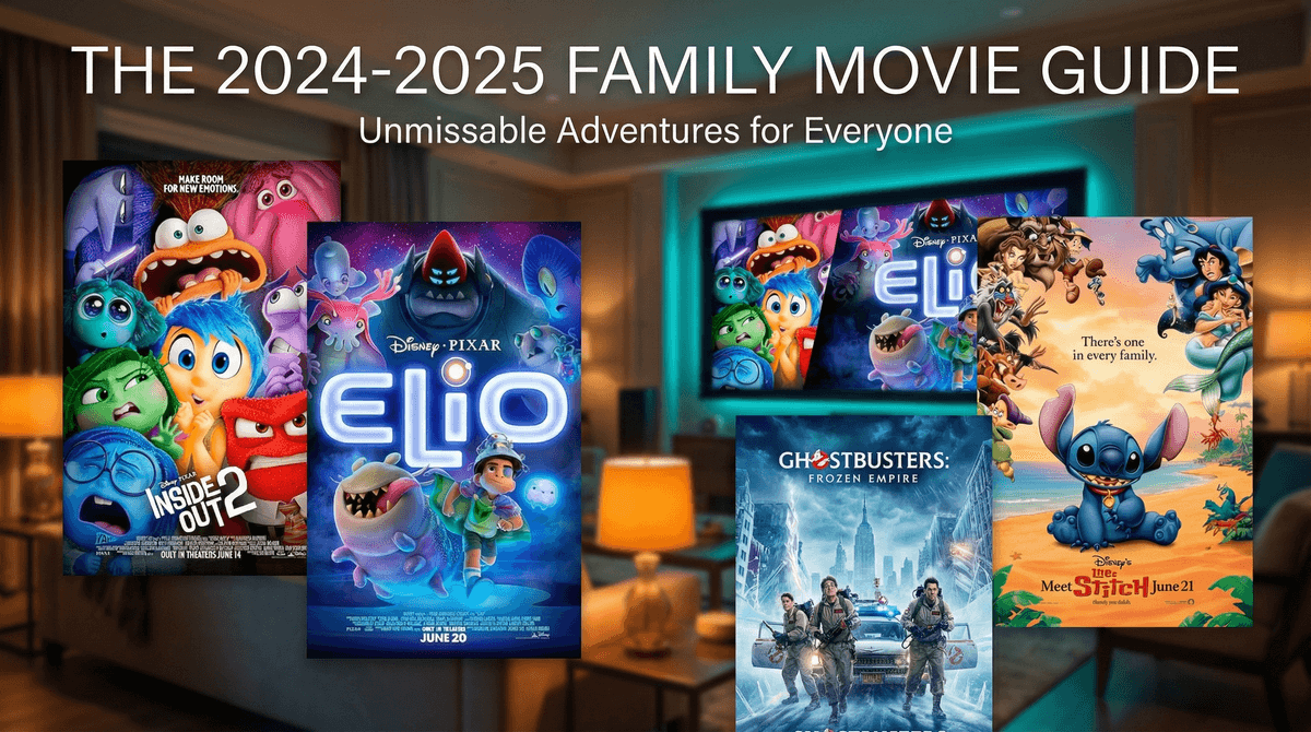 Illustration for Best Family Movies 2024 & 2025: Top Picks for Kids 7-13