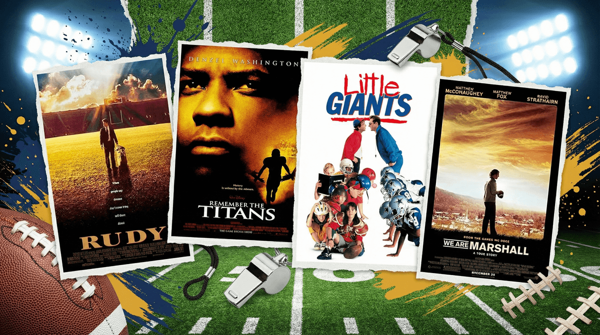 Illustration for 10 Best Football Films for Kids: Rated G and PG Only