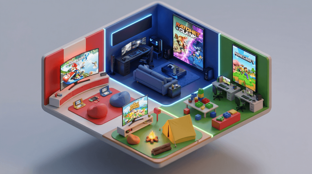 Illustration for Best Game Console for Kids and Adults to Play Together
