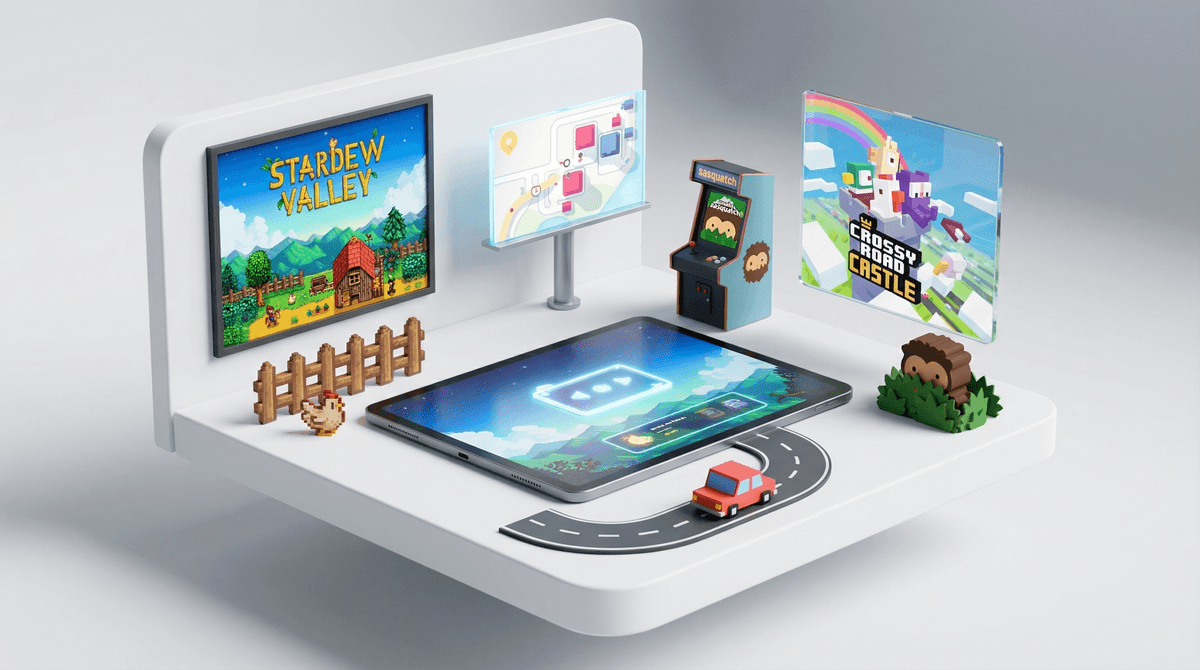 Illustration for 25 Best Apple Arcade Games for Kids and Short Sessions