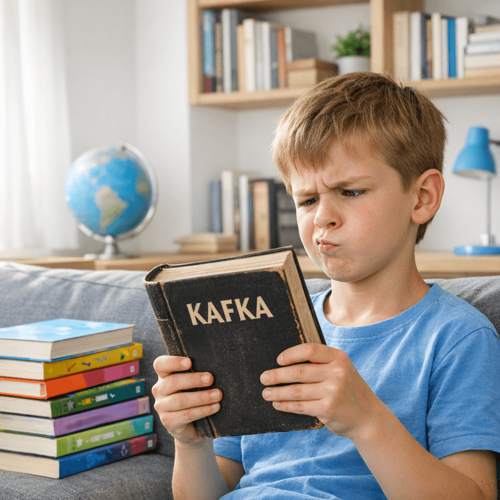 Illustration for Kafka for Kids? Finding Age-Appropriate Existential Literature for 3rd Graders