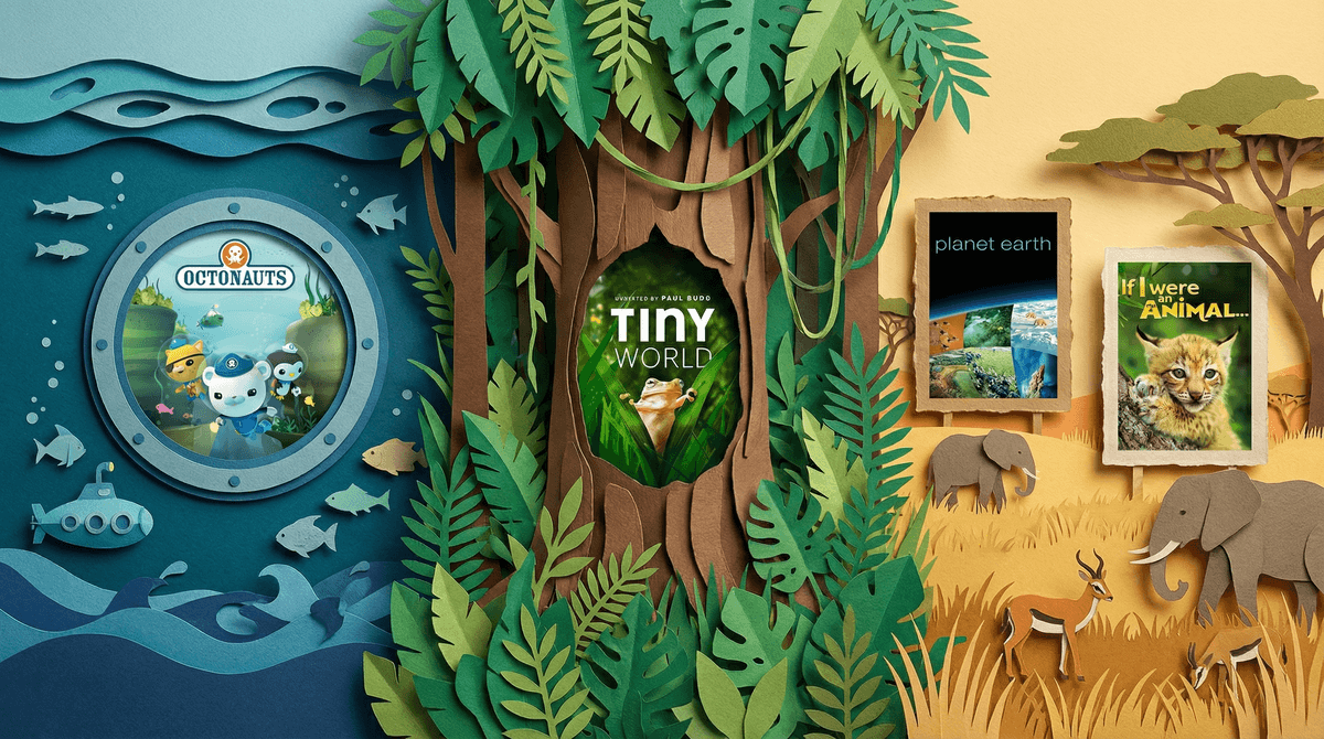 Illustration for Kid Friendly Animal Shows: 12 Best Series Ranked by Age