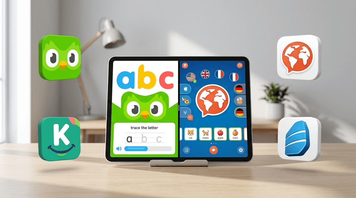 Illustration for Duolingo for Kids: Mondly vs Duolingo ABC Comparison