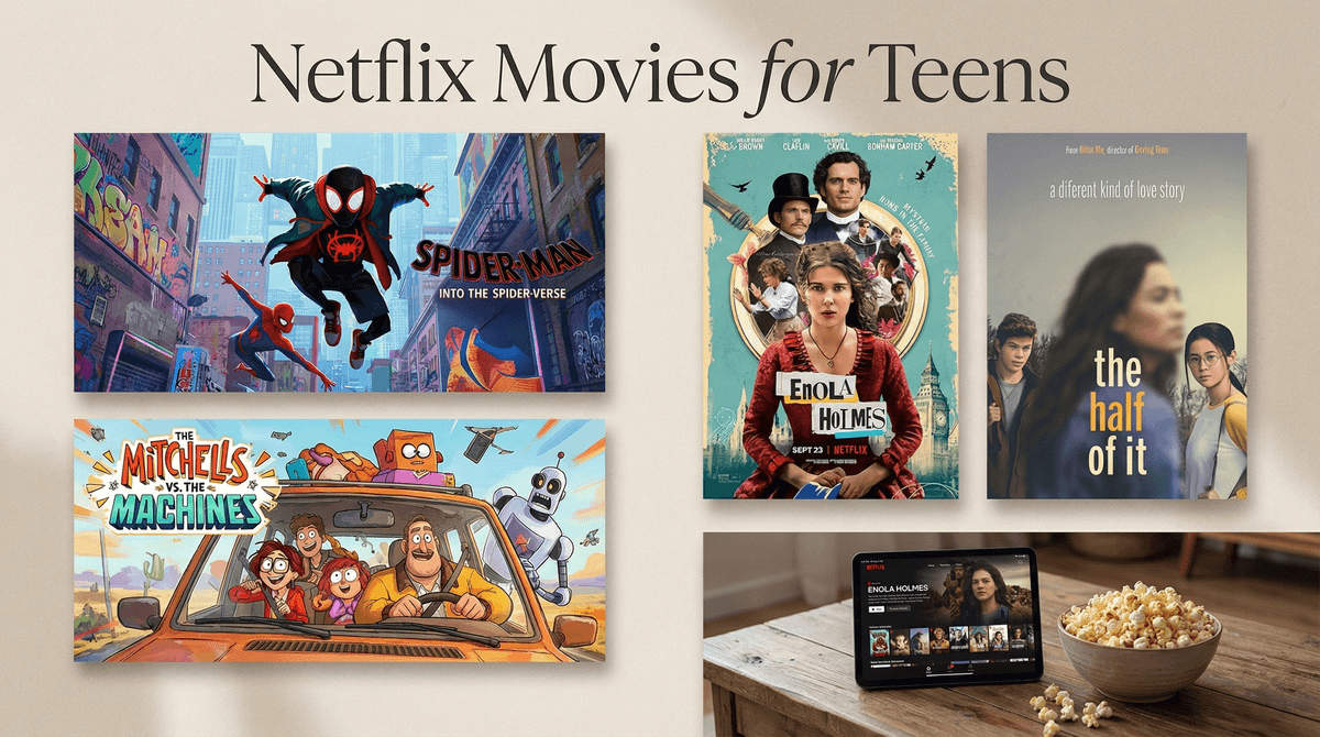 Illustration for 22 Best Teenage Movies on Netflix Ranked by Age (2026)