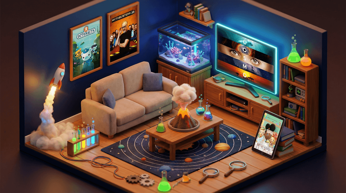 Illustration for Best Science TV Series for Kids: Screen Time That Actually Teaches