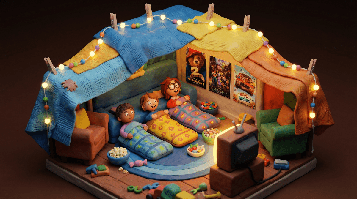Illustration for Good Sleepover Movies for 10 Year Olds: 15 Fun, Safe Picks
