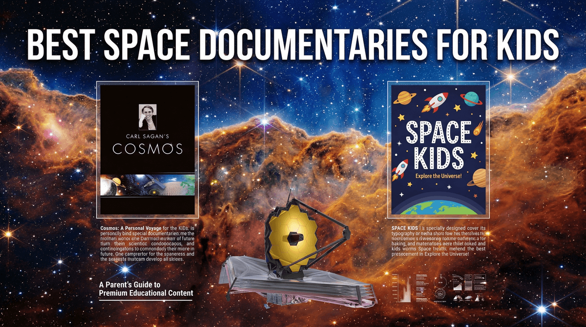 Illustration for 10 Best Space Documentaries for Kids: From NASA to Cosmos