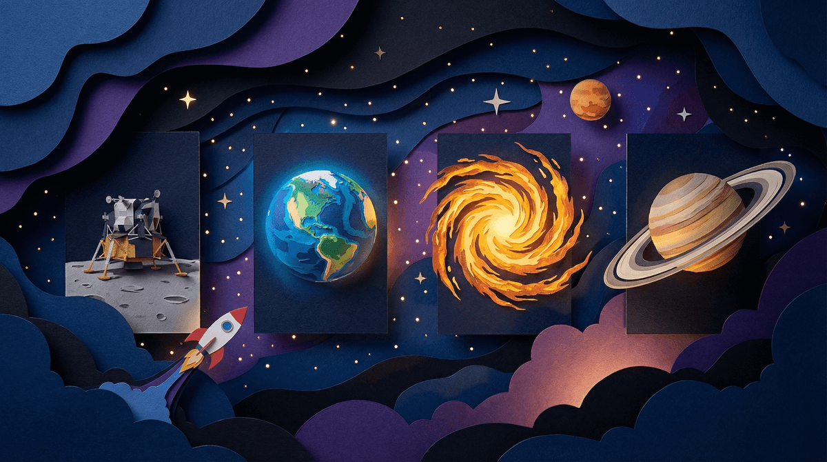 Illustration for Space Documentaries for Kids: 12 Best Films Rated by Age