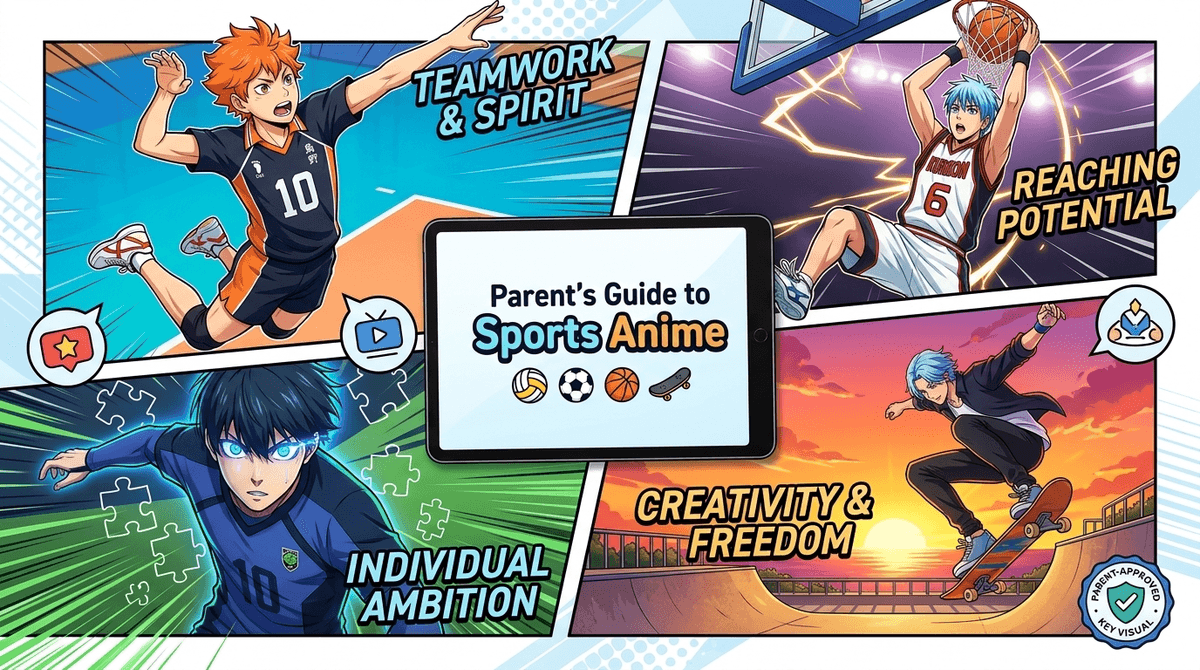 Illustration for The Parent’s Guide to Sports Anime: From Wholesome Teamwork to ‘Blue Lock’ Intensity