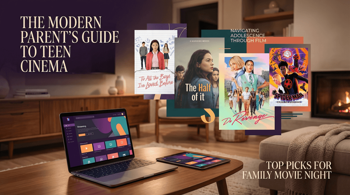 Illustration for The Best Teen Movies on Netflix: Romance, Identity & Real Conversations