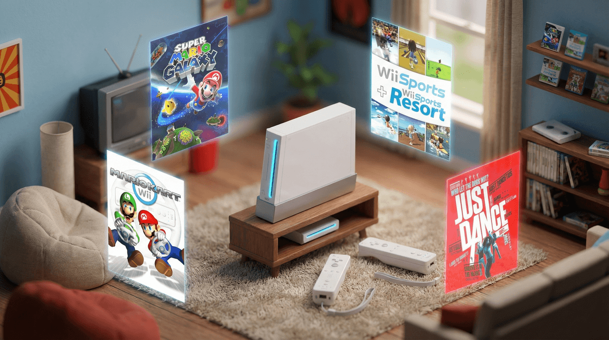 Illustration for 12 Best Wii Games for Kids 8-12: From Mario to Wii Sports