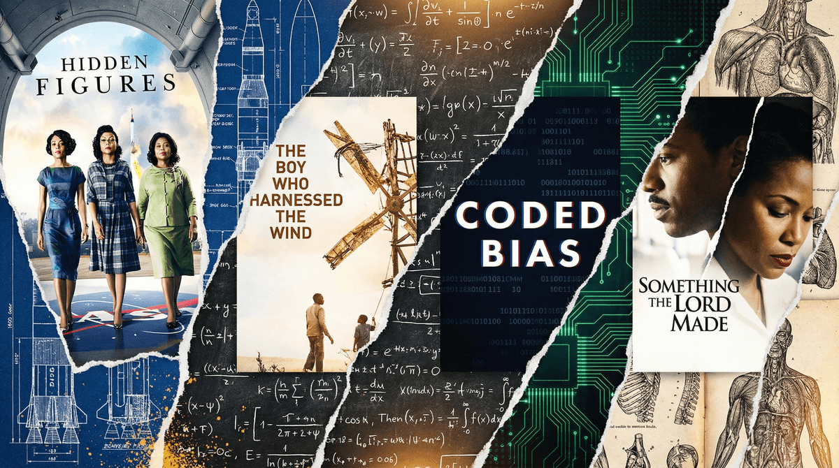 Illustration for Black History Month STEM Movies: Celebrating Hidden Figures and Pioneers