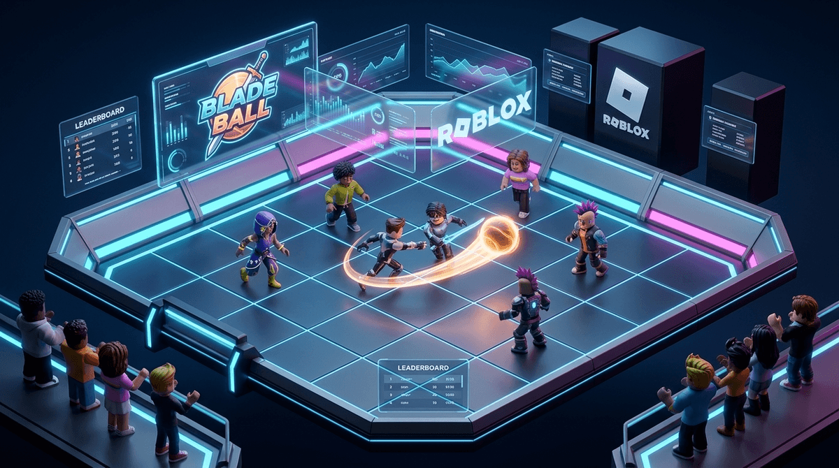 Illustration for Blade Ball: The High-Speed Roblox Craze Testing Kids' Reflexes