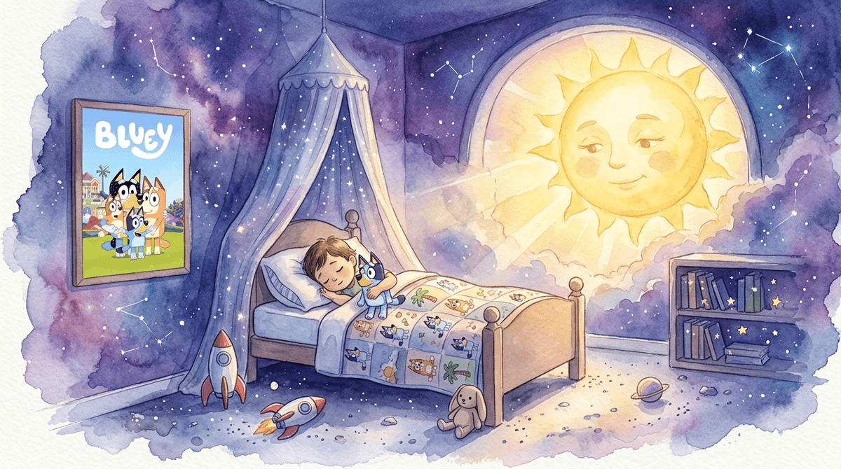 Illustration for The 'Sleepytime' Effect: A Parent's Guide to Bluey’s Bedtime Masterpiece