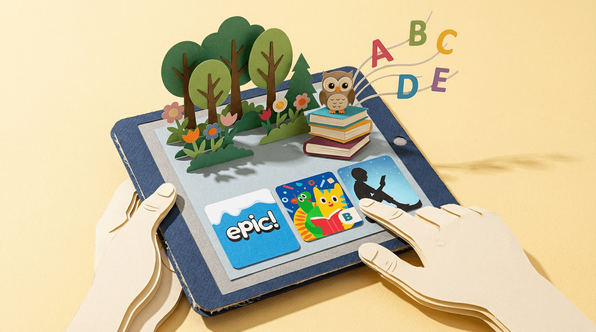 Illustration for Book Apps for Kids: Are Digital Reading Apps Worth It?