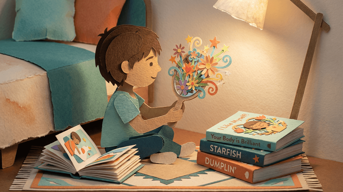 Illustration for Books About Body Image: Building Confidence Through Stories