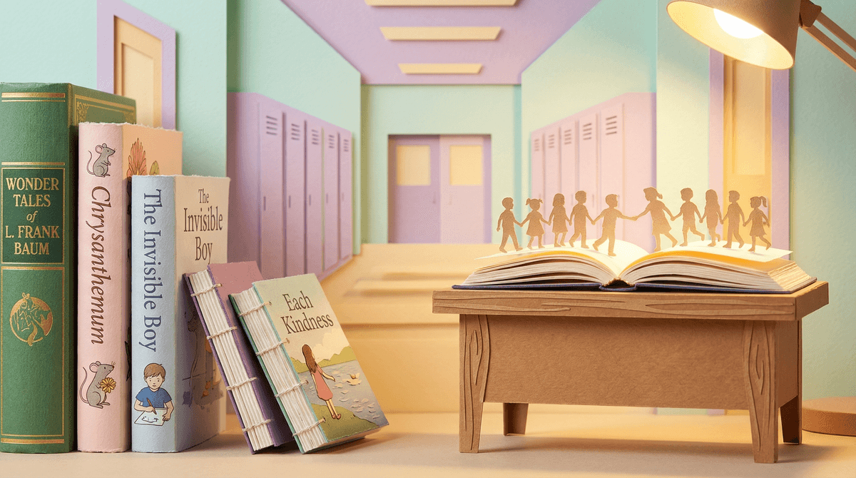 Illustration for Books About Bullying: Stories That Help Kids Navigate Hard Social Situations